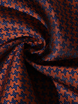Red & Navy Houndstooth Performance Silk™ Pocket Square