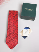 Red Paisley Necktie