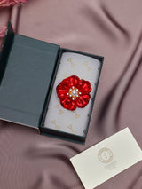 Red Poppy Brooch