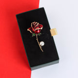 Red Rose Brooch - TOSSIDO