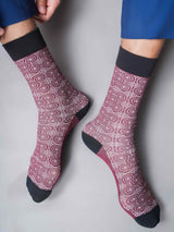 Refined Burgundy Circles - TOSSIDO