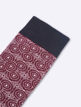 Refined Burgundy Circles - TOSSIDO