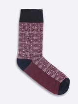 Refined Burgundy Circles - TOSSIDO