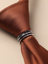 Regal Blue Crystal Necktie Ring - TOSSIDO