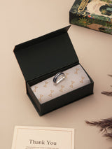 Regal Blue Crystal Necktie Ring - TOSSIDO