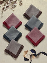 Regal Jacquard Heritage Cotton Handkerchief Set - TOSSIDO