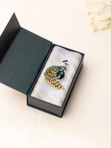 Regal Peacock Brooch