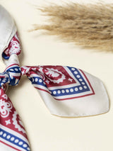 Rodeo Paisley Printed Satin Neckerchief - TOSSIDO