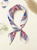 Rodeo Paisley Printed Satin Neckerchief - TOSSIDO