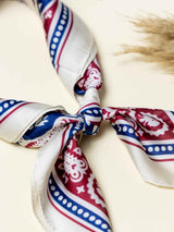 Rodeo Paisley Printed Satin Neckerchief - TOSSIDO