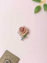 Rose Crystal Brooch - TOSSIDO