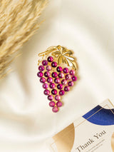 Royal Amethyst Grape Cluster Brooch
