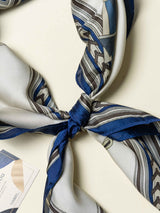 Royal Equestrian Printed Satin Neckerchief - TOSSIDO