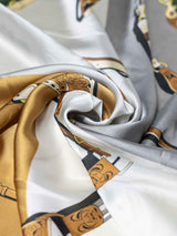 Royal Rider Printed Satin Neckerchief - TOSSIDO