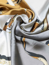 Royal Rider Printed Satin Neckerchief - TOSSIDO
