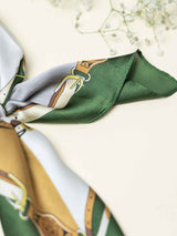 Royal Rider Printed Satin Neckerchief - TOSSIDO