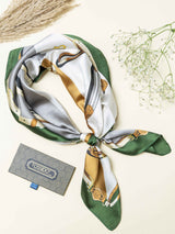 Royal Rider Printed Satin Neckerchief - TOSSIDO