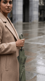 Sage Green Solid Capsule Umbrella - TOSSIDO