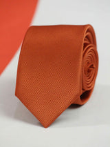 Salmon Skinny Necktie - TOSSIDO