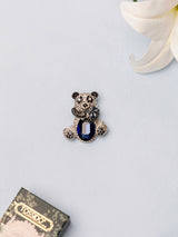Sapphire Panda Brooch - TOSSIDO