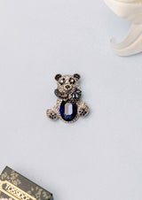 Sapphire Panda Brooch - TOSSIDO