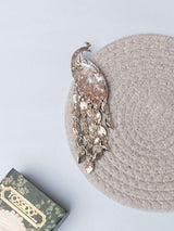 Sapphire Peacock Brooch - TOSSIDO