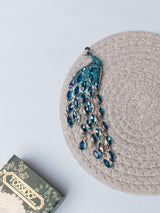 Sapphire Peacock Brooch - TOSSIDO