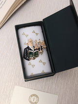 Senior Lawyer with Law Book Brooch - TOSSIDO