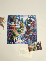Shimla Mall Road Printed Pocket Square - TOSSIDO