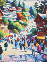 Shimla Mall Road Printed Pocket Square - TOSSIDO