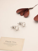 Silver Alphabet G Cufflink - TOSSIDO