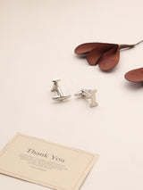 Silver Alphabet I Cufflink - TOSSIDO