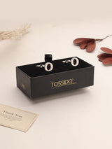 Silver Alphabet O Cufflink