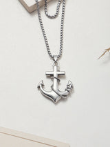 Silver Anchor Men's Chain - TOSSIDO