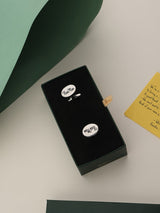 Silver Best Man Cufflinks - TOSSIDO