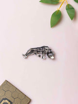 Silver Black Tiger Brooch - TOSSIDO