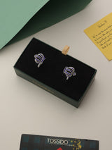 Silver Crown Cufflinks - TOSSIDO