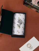 Silver Crystal French Horn Brooch - TOSSIDO