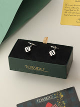Silver Dice Cufflinks - TOSSIDO