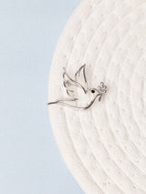 Silver Dove Brooch