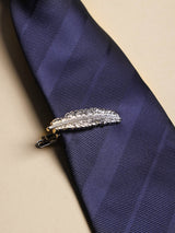 Silver Feather Tie bar - TOSSIDO