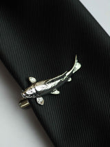 Silver Fish Tie bar - TOSSIDO