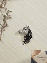 Silver Horse Brooch - TOSSIDO