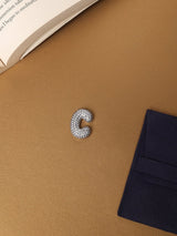 Silver Initial C Slider Pendant - TOSSIDO