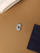 Silver Initial C Slider Pendant - TOSSIDO