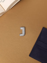 Silver Initial J Slider Pendant - TOSSIDO