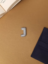 Silver Initial J Slider Pendant - TOSSIDO