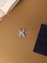 Silver Initial K Slider Pendant - TOSSIDO