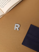 Silver Initial R Slider Pendant - TOSSIDO