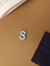 Silver Initial S Slider Pendant - TOSSIDO